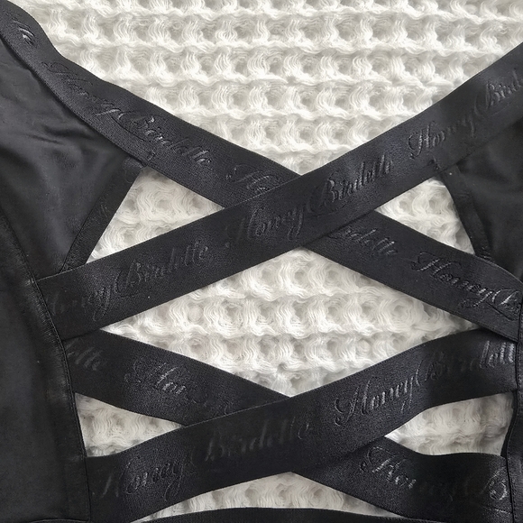 Honey🍯 Burdette NIB Essentials HTF Black 🖤 Corset, Size L - Picture 7 of 10